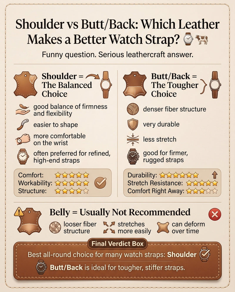 Shoulder vs Butt Leather: Which Makes a Better Watch Strap?