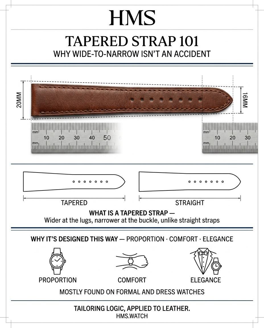 What Is a Tapered Watch Strap?
