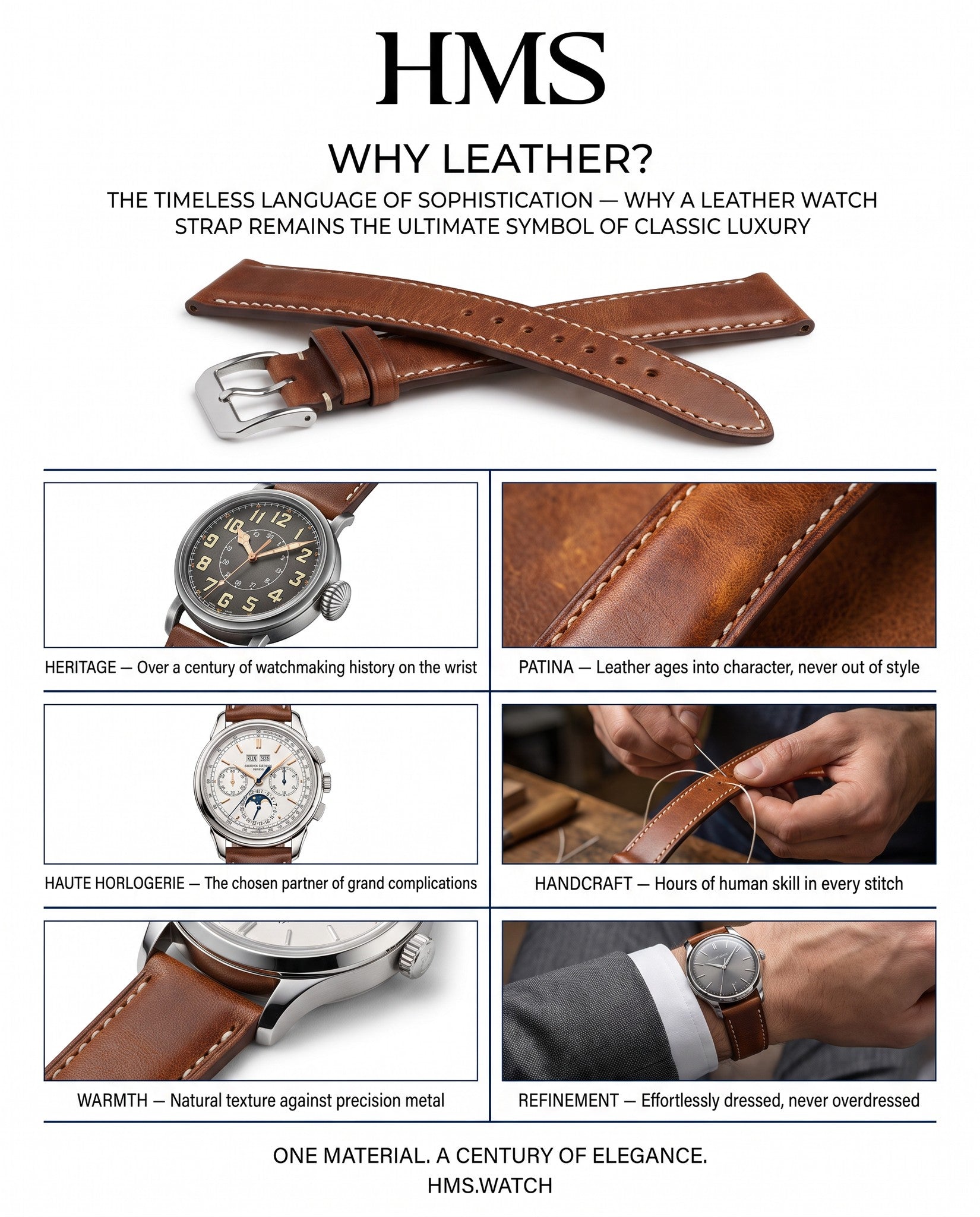 Why Choose a Leather Watch Strap? The Timeless Language of Sophistication