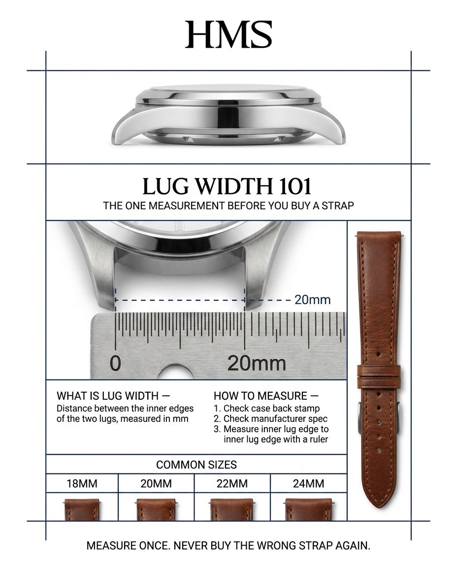 Lug Width 101: The One Measurement You Need Before Buying a New Watch Strap