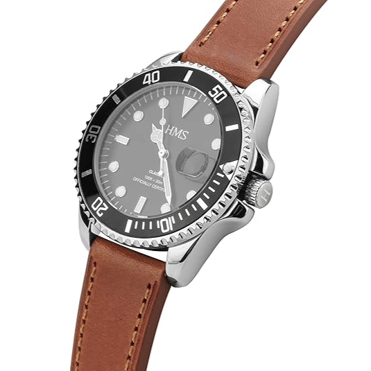 HMS ブッテロ フルグレイン レザー ドレスウォッチ ストラップ – Conceria Walpier、イタリア
