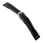 HMS Patterned Leather Watch Strap (Litchi Grain, No Rivets)