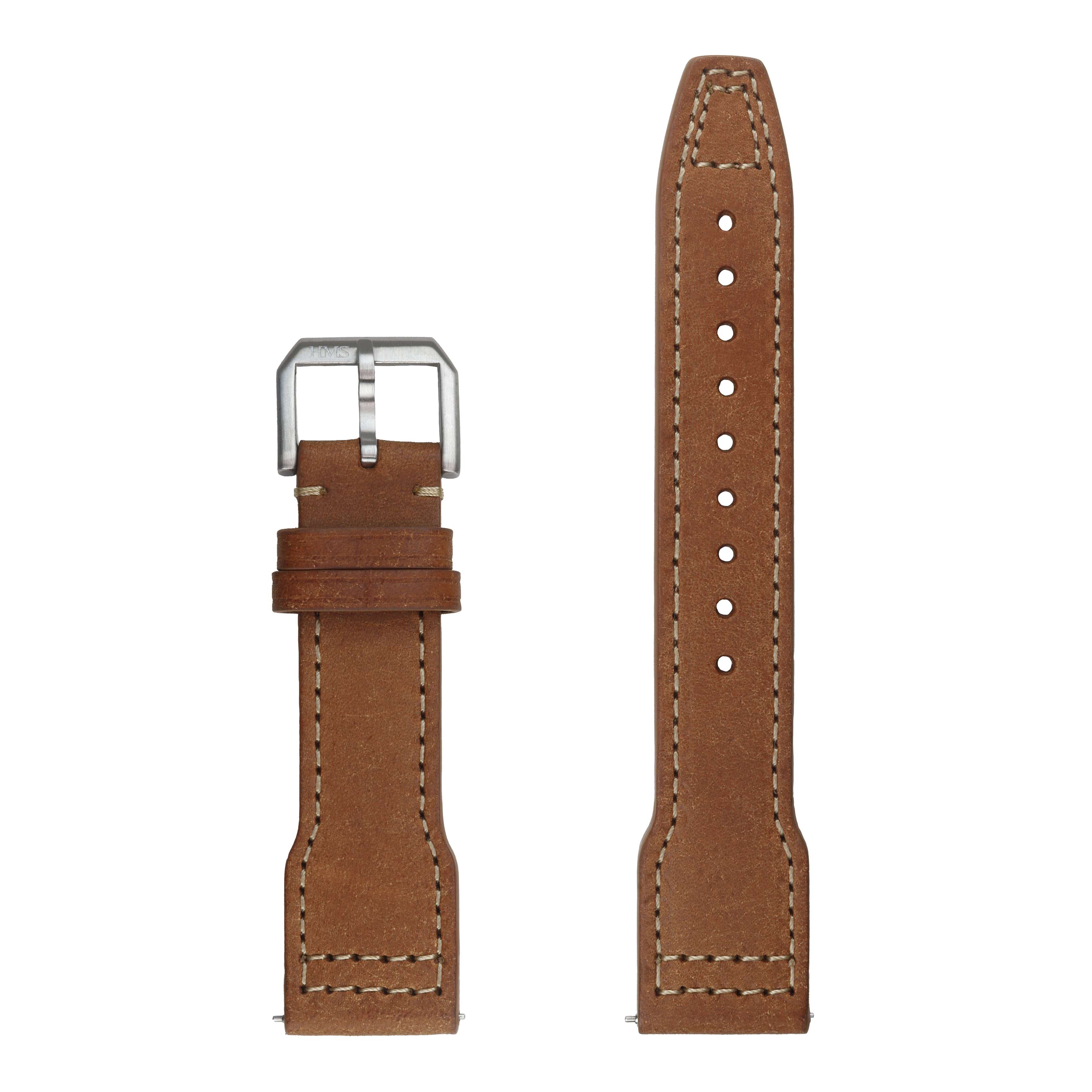 HMS Pueblo Full-Grain Leather Pilot Watch Strap – Badalassi Carlo, Italy