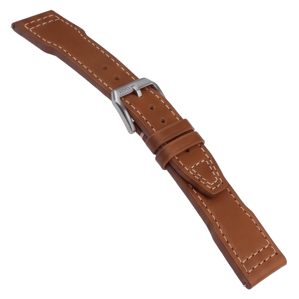 HMS Barenia Calfskin Leather Pilot Watch Strap – HAAS, France