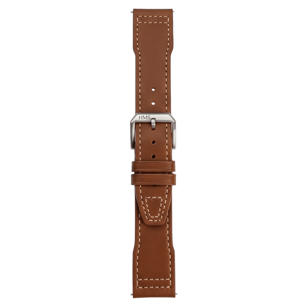 HMS Barenia Calfskin Leather Pilot Watch Strap – HAAS, France