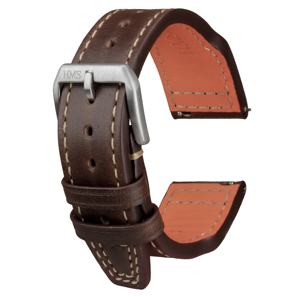 HMS Chromexcel Full-Grain Leather Pilot Watch Strap – Horween, USA