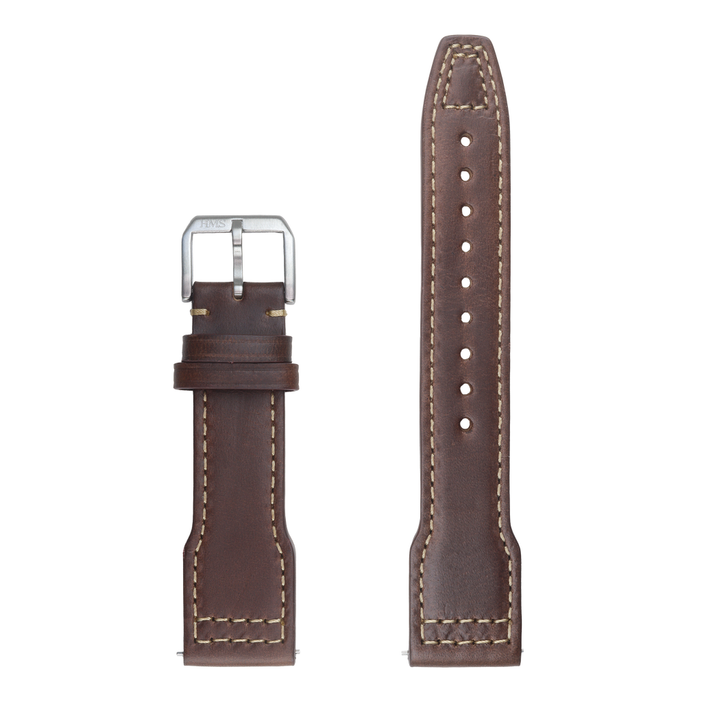 HMS Chromexcel Full-Grain Leather Pilot Watch Strap – Horween, USA