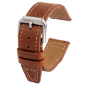 HMS Missouri Full-Grain Leather Pilot Watch Strap – Perla Azzurra, Italy