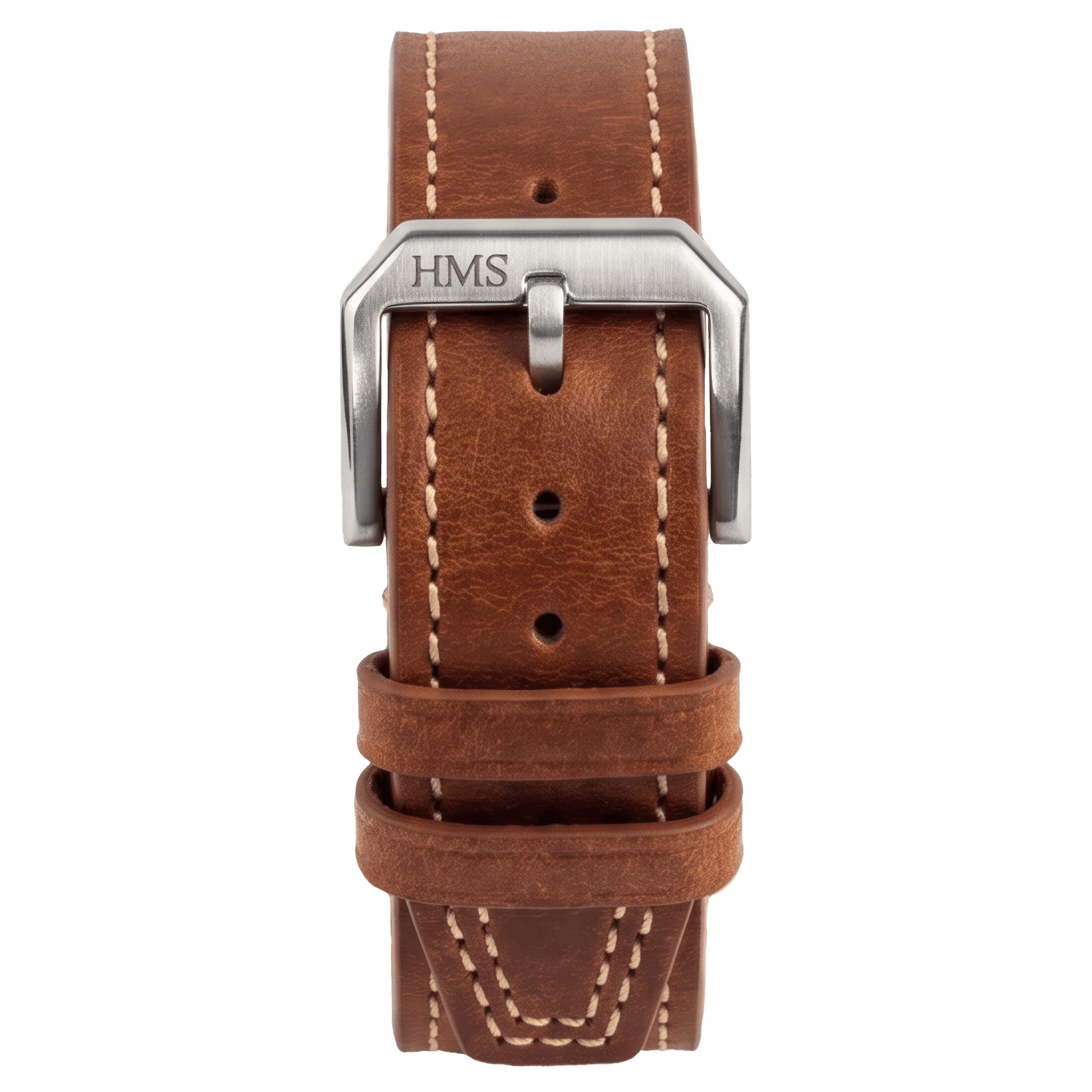 HMS Missouri Full-Grain Leather Pilot Watch Strap – Perla Azzurra, Italy