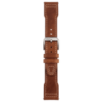 HMS Missouri Full-Grain Leather Pilot Watch Strap – Perla Azzurra, Italy
