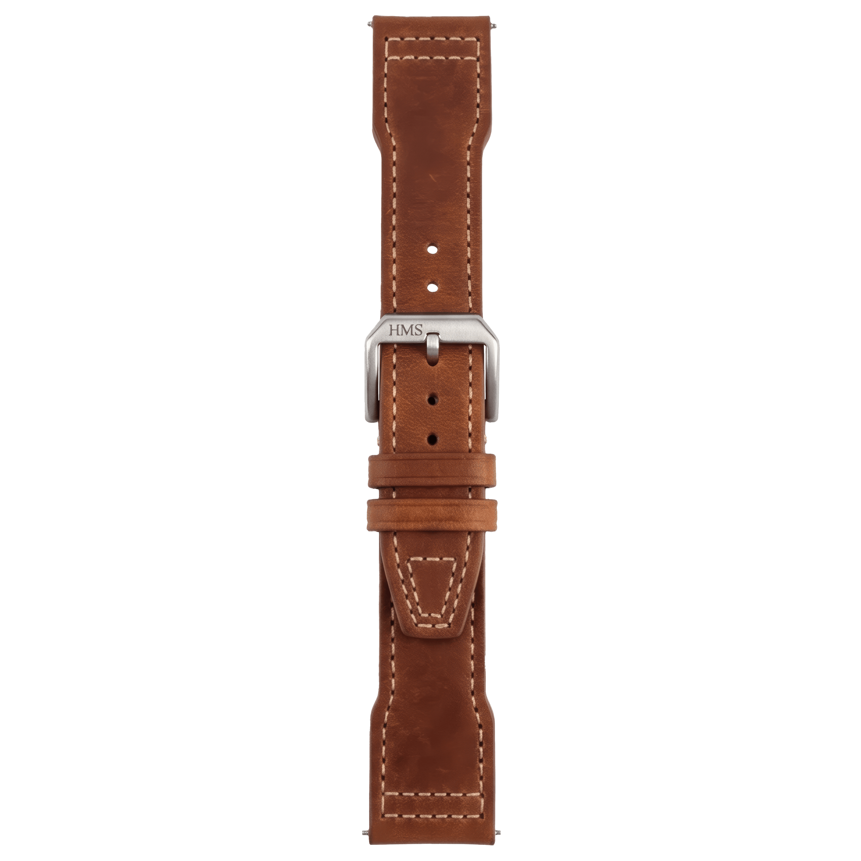 HMS Missouri Full-Grain Leather Pilot Watch Strap – Perla Azzurra, Italy