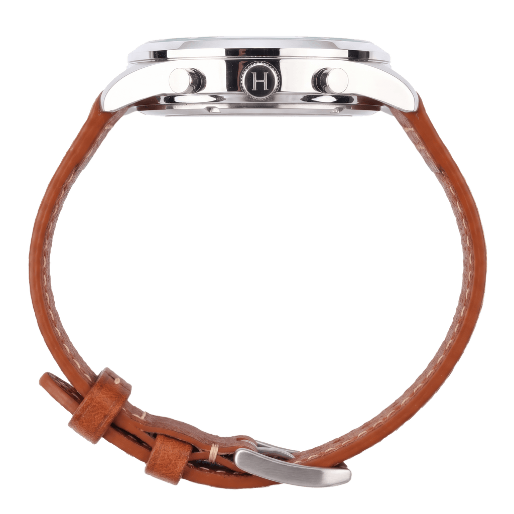 HMS Missouri Full-Grain Leather Pilot Watch Strap – Perla Azzurra, Italy