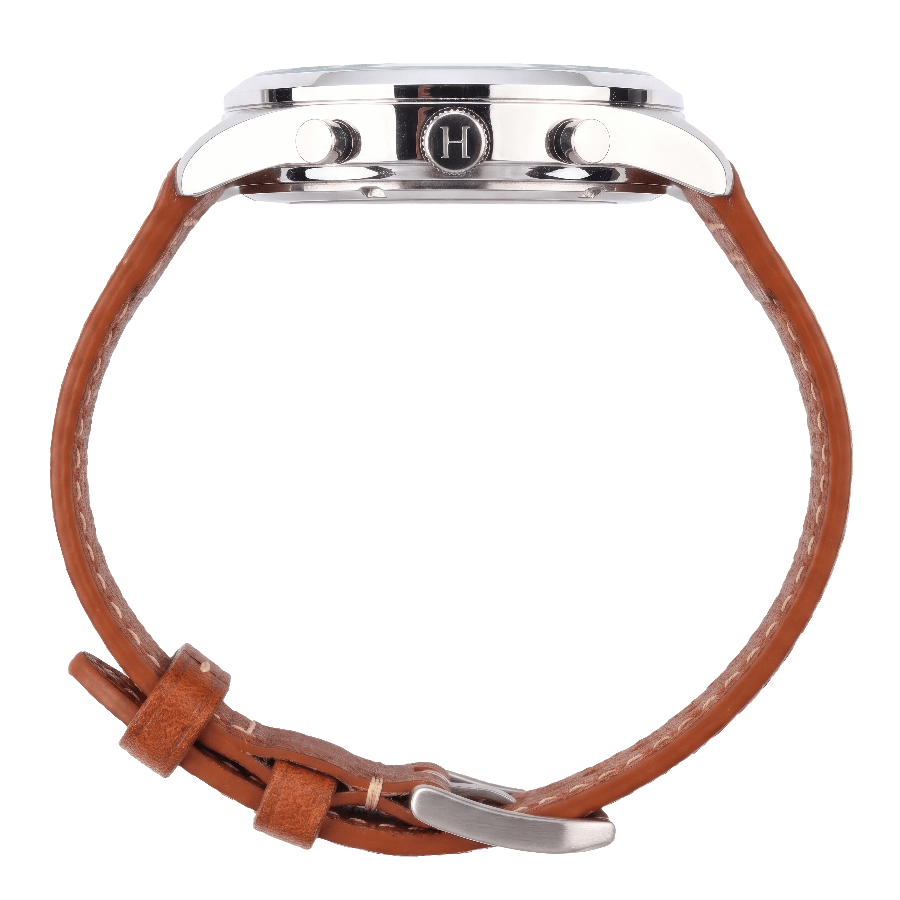 HMS Missouri Full-Grain Leather Pilot Watch Strap – Perla Azzurra, Italy