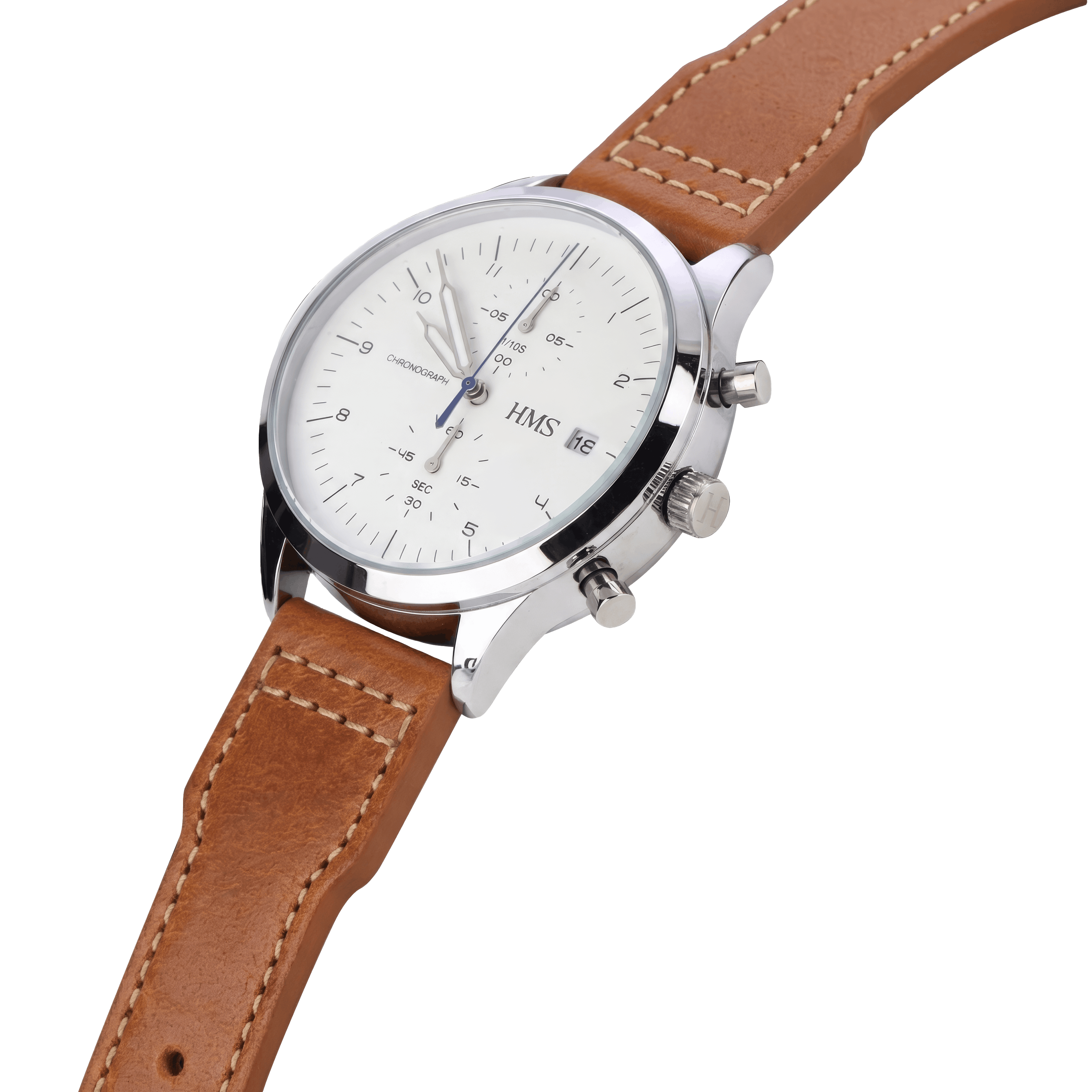 HMS Missouri Full-Grain Leather Pilot Watch Strap – Perla Azzurra, Italy