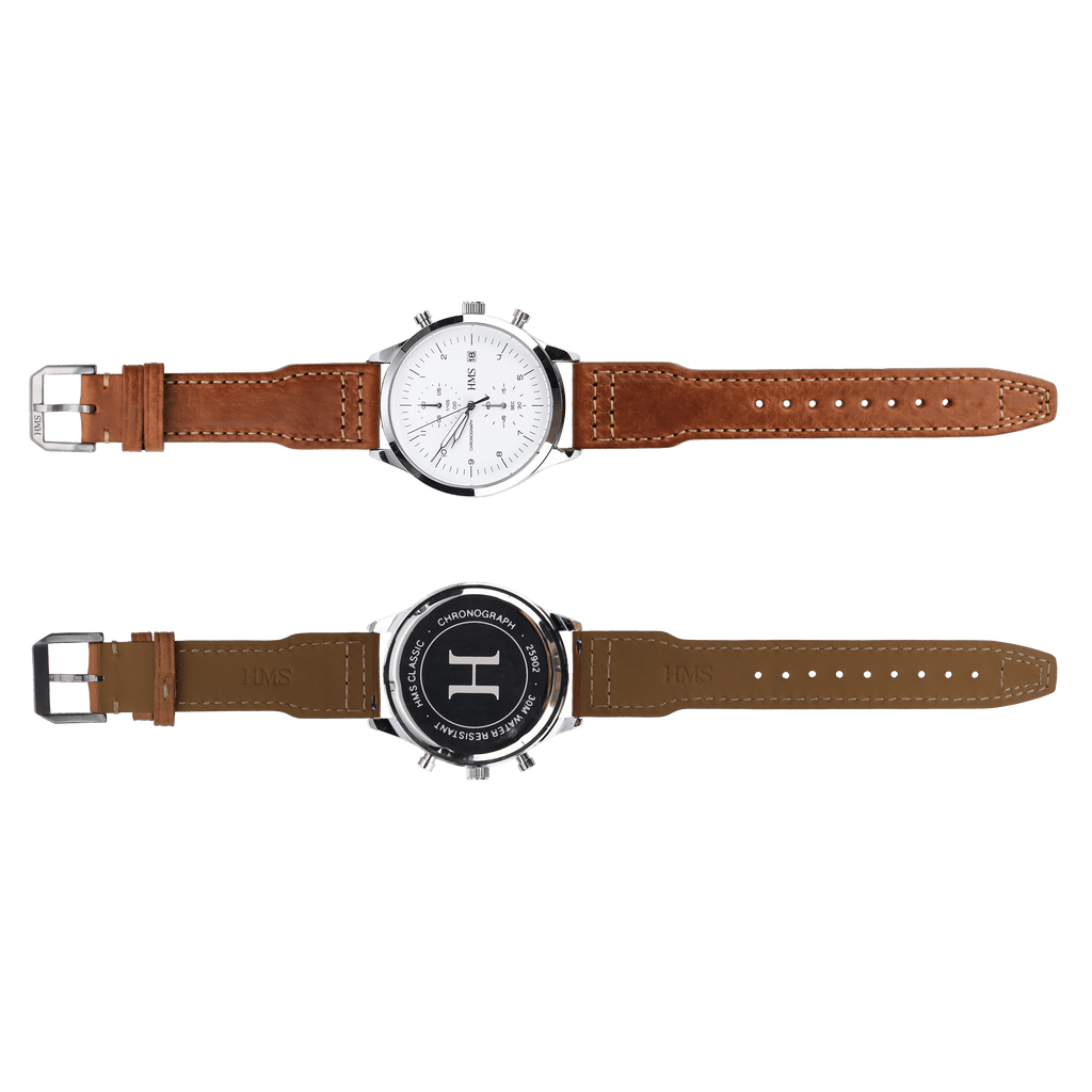 HMS Missouri Full-Grain Leather Pilot Watch Strap – Perla Azzurra, Italy