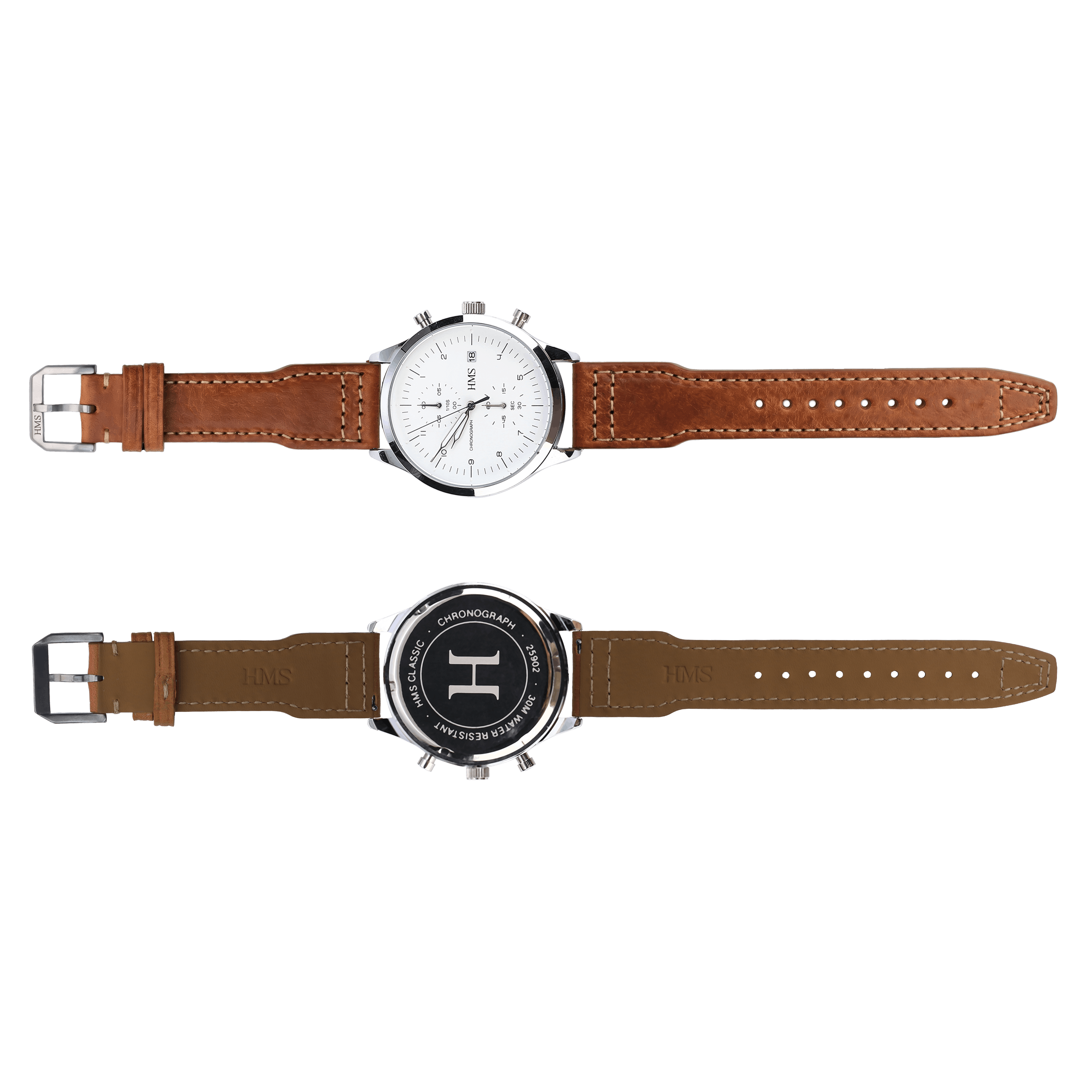 HMS Missouri Full-Grain Leather Pilot Watch Strap – Perla Azzurra, Italy