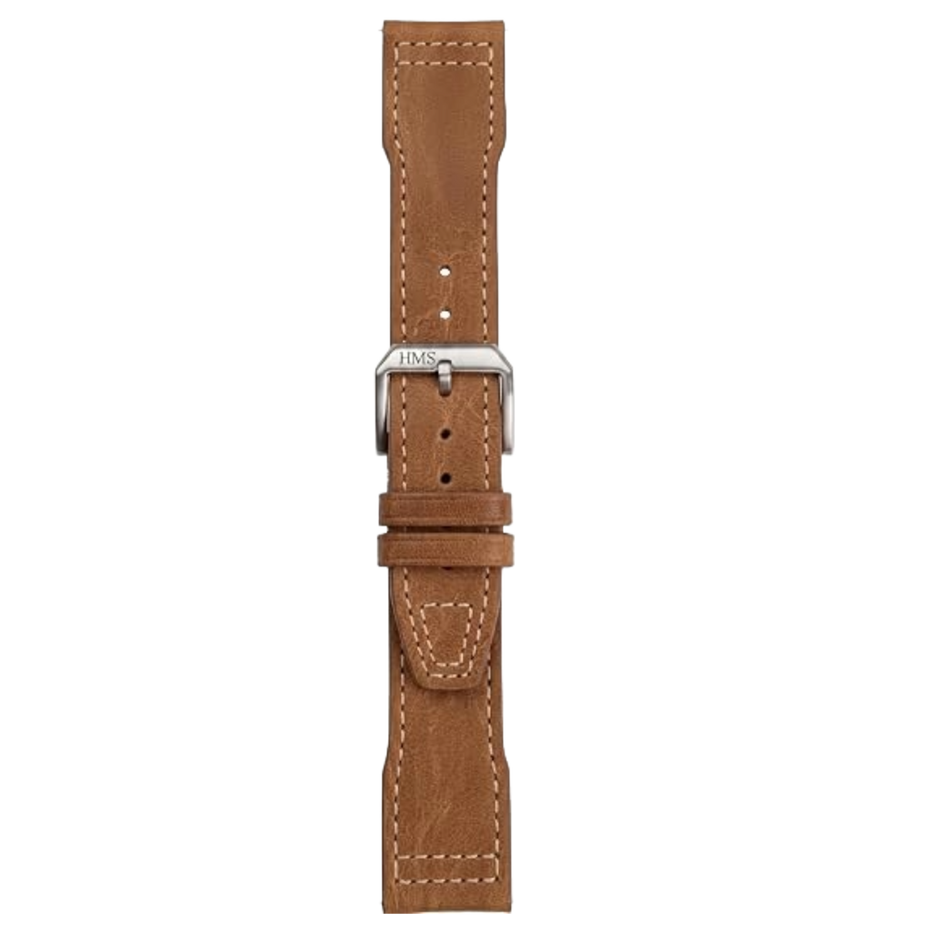 HMS Pueblo Full-Grain Leather Pilot Watch Strap – Badalassi Carlo, Italy